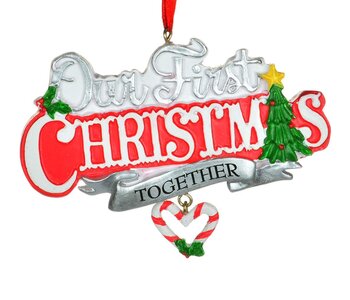 Ornement "Our First Christmas Together" 3.5"