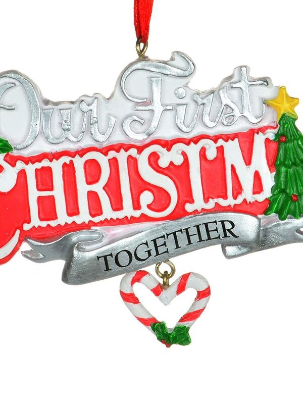 Ornement "Our First Christmas Together" 3.5"