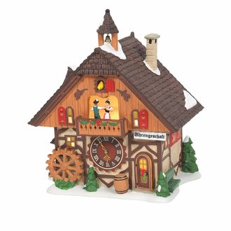 Department 56 Clock Shop , Alpine Village NEW 2021 Department 56 Clock Shop , Alpine Village NEW 2021