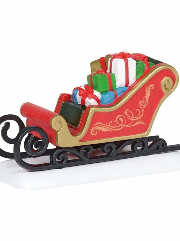 Classic Christmas Sleigh - Village Accessories 6005523