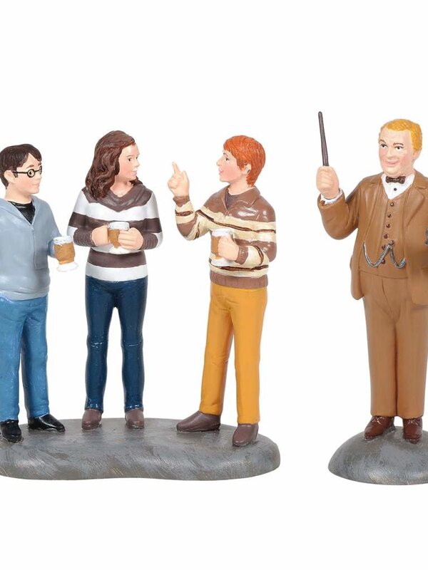 Professeur Slughorn et le trio - Harry Potter Village