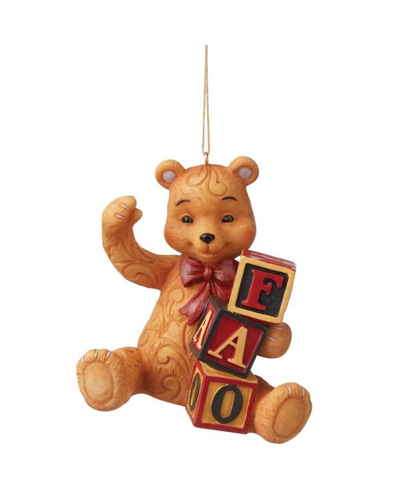 FAO Teddy Bear Ornament - FAO Schwarz by Jim Shore