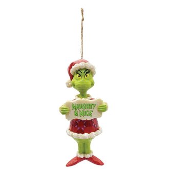 Jim Shore Grinch Naughty/Nice Ornament - Grinch by Jim Shore 6009536 NEW 2021 Jim Shore Grinch Naughty/Nice Ornament - Grinch by Jim Shore 6009536 NEW 2021