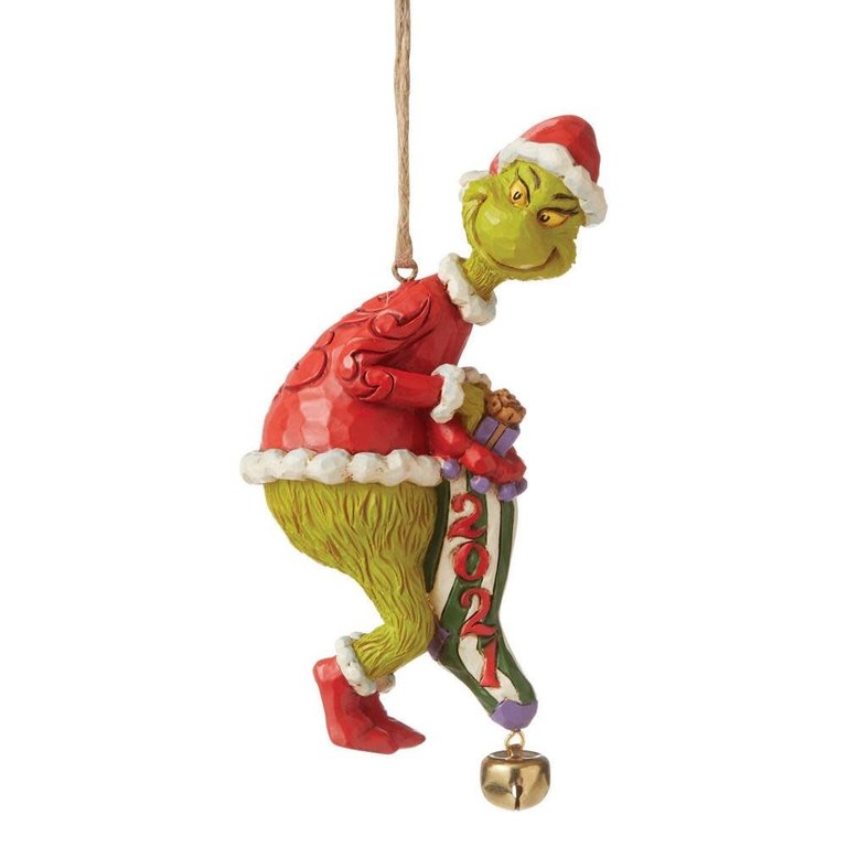 Grinch Dated Stocking Ornament - Grinch by Jim Shore ESTIMATED ARRIVAL JULY 2021