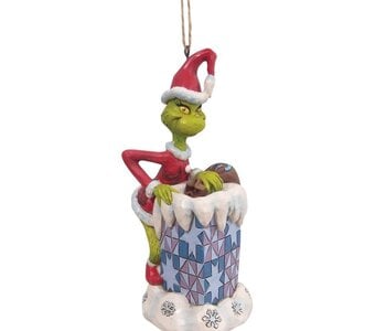 Grinch in Chimney Ornement - Grinch by Jim Shore 6009204