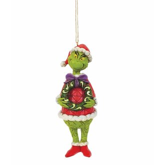 Jim Shore Grinch Holding Wreath Ornament - Grinch by Jim Shore 6009205 NEW 2021 Jim Shore Grinch Holding Wreath Ornament - Grinch by Jim Shore 6009205 NEW 2021