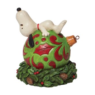 Snoopy Laying on a Ornament Peanuts by Jim Shore 6008959 NEW 2021 Snoopy Laying on a Ornament Peanuts by Jim Shore 6008959 NEW 2021