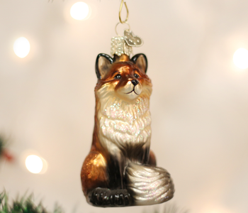 Fox, Glass Ornament 12099