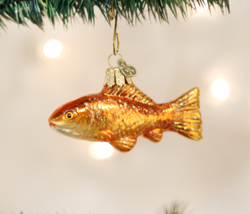 Goldfish, Glass  Ornament 12398
