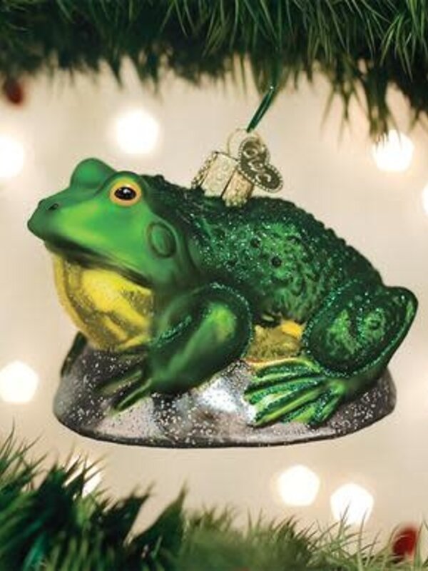 Bullfrog, Glass Ornament 12565