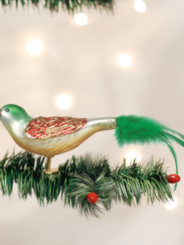 Christmas Bird, Glass Ornament 18008