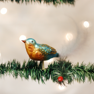 Old World Christmas Forest Finch, Glass Ornament Old World Christmas Forest Finch, Glass Ornament