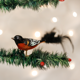 Old World Christmas Baltimore Oriole Glass Ornament Old World Christmas Baltimore Oriole Glass Ornament