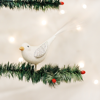 Old World Christmas Oiseau des Neiges Étincelant Ornement en Verre Old World Christmas Oiseau des Neiges Étincelant Ornement en Verre