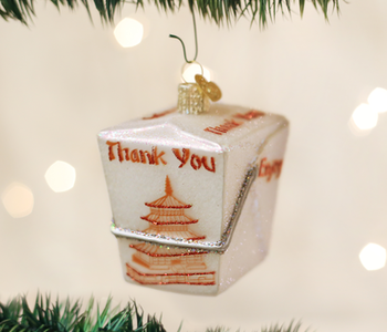 Chinese Take-out Glass Ornament 32111