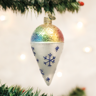 Old World Christmas Snow Cone Glass Ornament Old World Christmas Snow Cone Glass Ornament