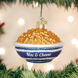 Old World Christmas Bowl Of Mac & Cheese Glass Ornament Old World Christmas Bowl Of Mac & Cheese Glass Ornament