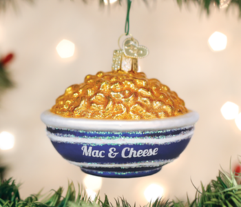 Bowl Of Mac & Cheese Glass Ornament 32258