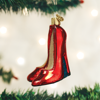 Old World Christmas Glamour Heels Glass Ornament Old World Christmas Glamour Heels Glass Ornament