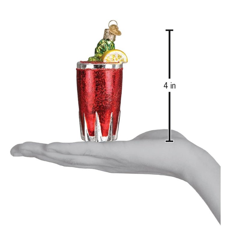 Bloody Mary Mouth Blown Glass Ornament
