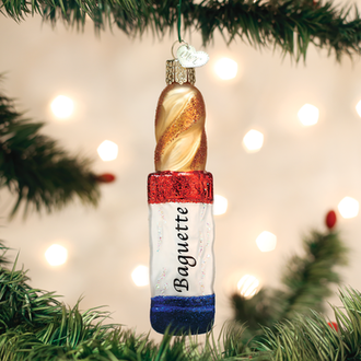 Old World Christmas Baguette Gl;ass Ornament Old World Christmas Baguette Gl;ass Ornament