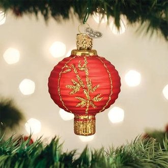 Old World Christmas Chinese Lantern Glass Ornament Old World Christmas Chinese Lantern Glass Ornament