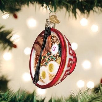 Old World Christmas Bowl Of Ramen Glass Ornament Old World Christmas Bowl Of Ramen Glass Ornament