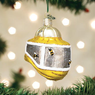 Old World Christmas Beekeeper's Hood Glass Ornament Old World Christmas Beekeeper's Hood Glass Ornament