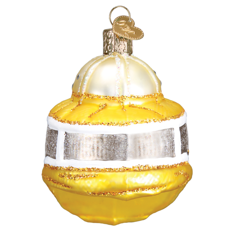 Beekeeper's Hood Mouth Blown Glass Ornament