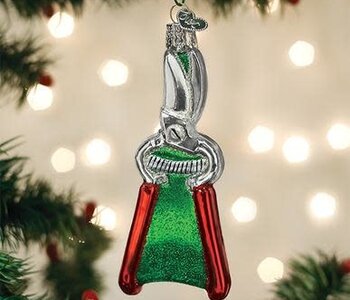 Garden Pruners Glass Ornament 36265