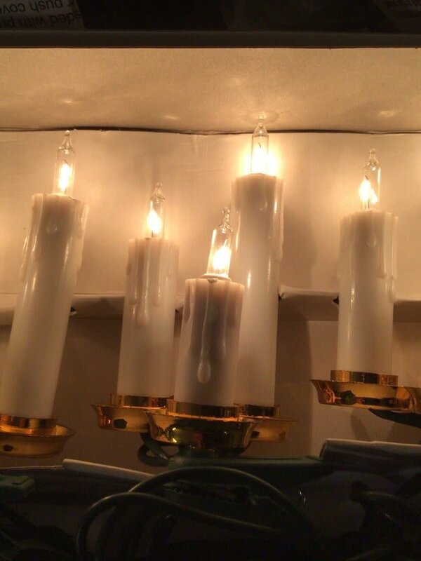 Ens. de bougies en trio à 15 ampoules par Kurt Adler