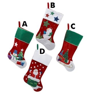 Kurt Adler Bas de Noël 20.5 pouces scène d'hiver 4 styles différents Kurt Adler Bas de Noël 20.5 pouces scène d'hiver 4 styles différents