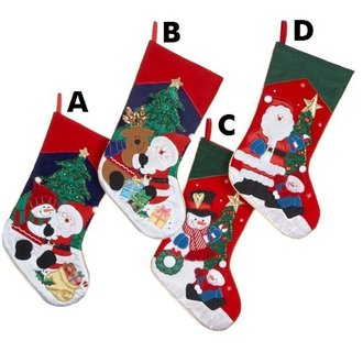 Kurt Adler Christmas stocking 19 inch and 4 different styles available Kurt Adler Christmas stocking 19 inch and 4 different styles available
