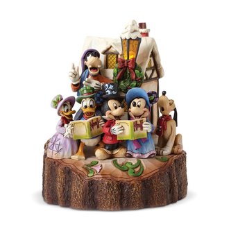 Caroling Carved by Heart - Disney Traditions par Jim Shore 4046025 Caroling Carved by Heart - Disney Traditions par Jim Shore 4046025