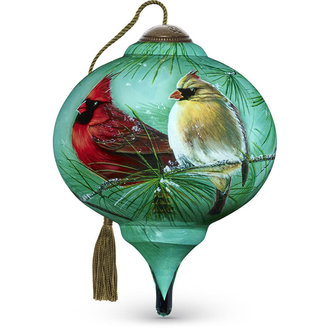Cardinals and White Pine Ornament Ne'Qwa Cardinals and White Pine Ornament Ne'Qwa