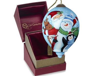 Santa's Polar Buddies Ornament by Ne'Qwa