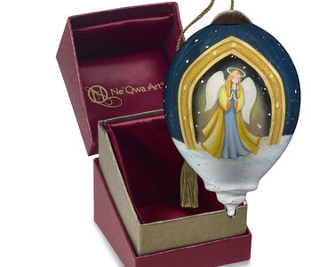 Angel of peace under golden arch Ornament by Ne'Qwa