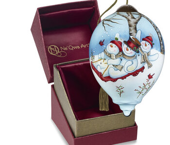 Sledding Fun Ornament by Ne'Qwa