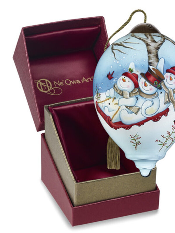 Sledding Fun Ornament by Ne'Qwa