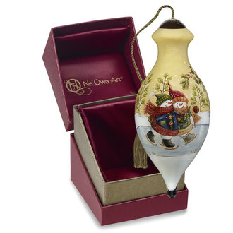 Couple Skaters Snowmen Ornament by Ne'Qwa Couple Skaters Snowmen Ornament by Ne'Qwa