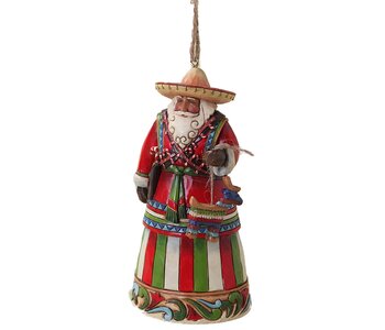 Mexican Santa Ornament by Jim Shore
