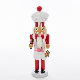 Nutcracker 10" Pastry Chef with Gingerbread man Nutcracker 10" Pastry Chef with Gingerbread man
