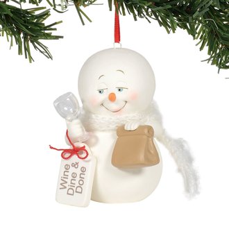 Wine Dine Done Ornament - Snowpinions 6005863 Wine Dine Done Ornament - Snowpinions 6005863