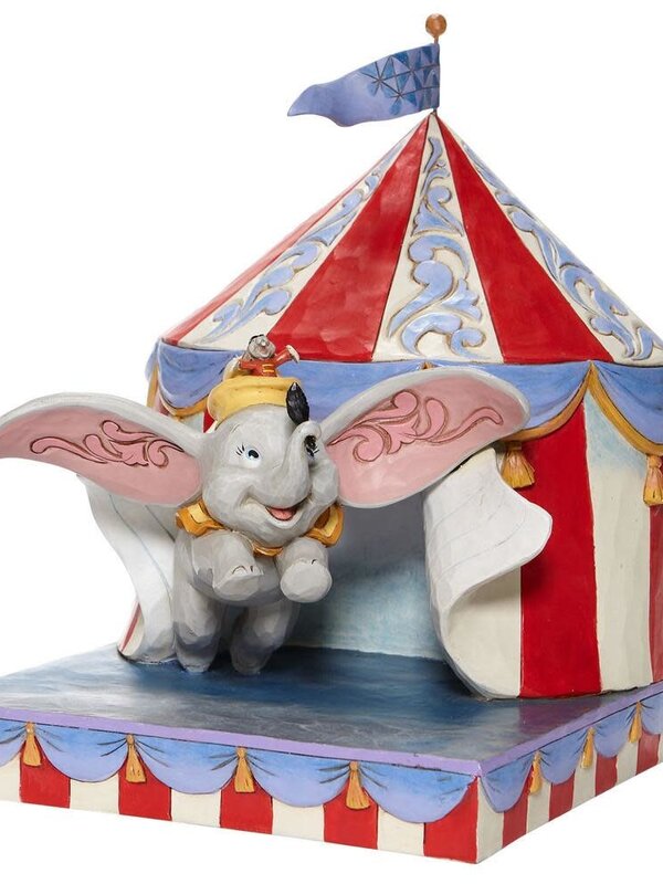 Scène de Dumbo s'envolant de la tente par Jim Shore 6008064