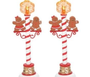 Gingerbread Street Lights - Village Accessoires 6007683