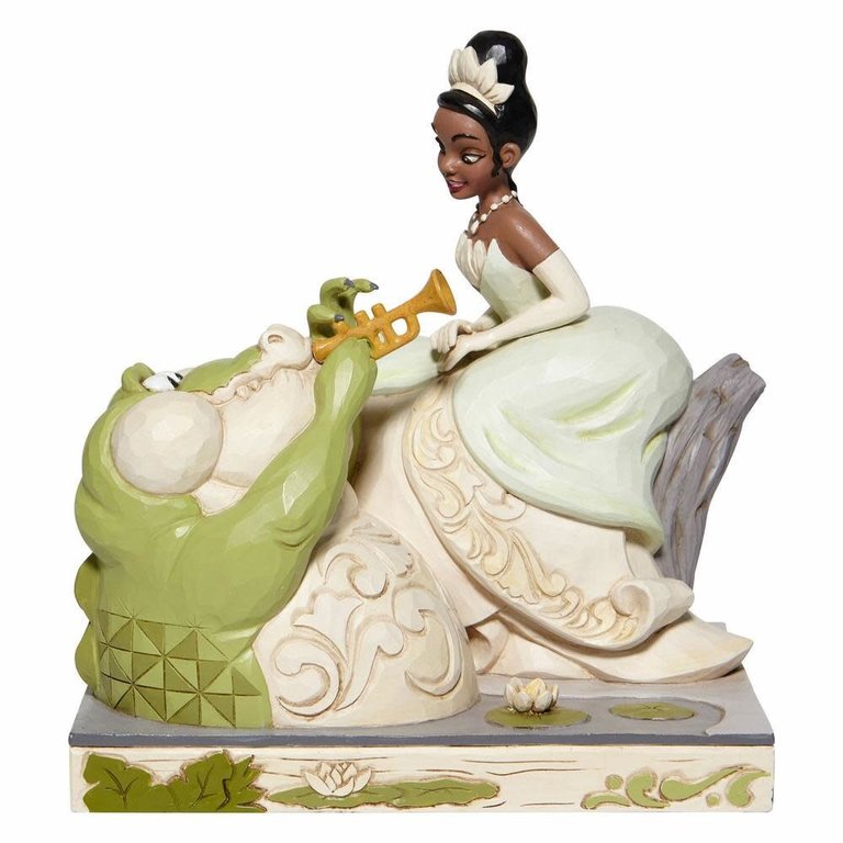 White Woodland Tiana with Louie - Disney Traditions
