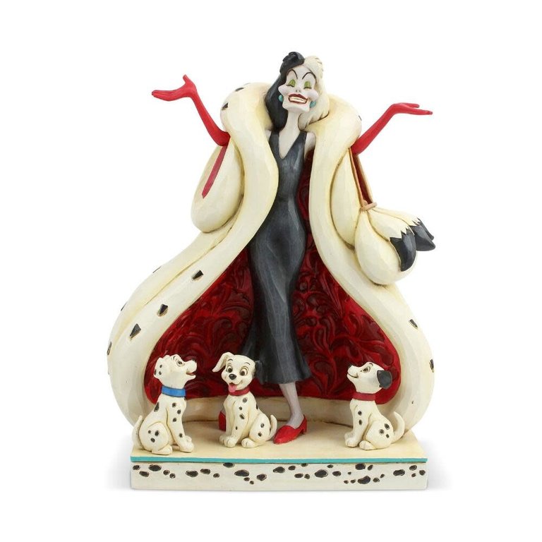 Cruella Devil with Puppies - Disney Traditions