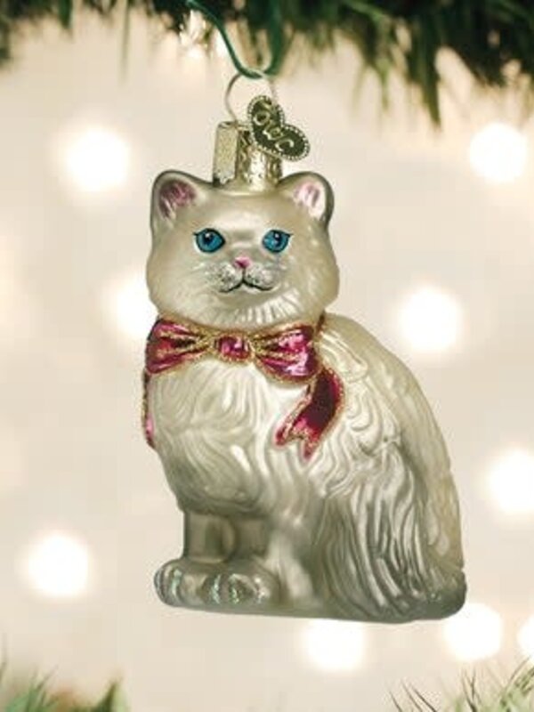 Himalayan Kitty Glass Ornament 12611