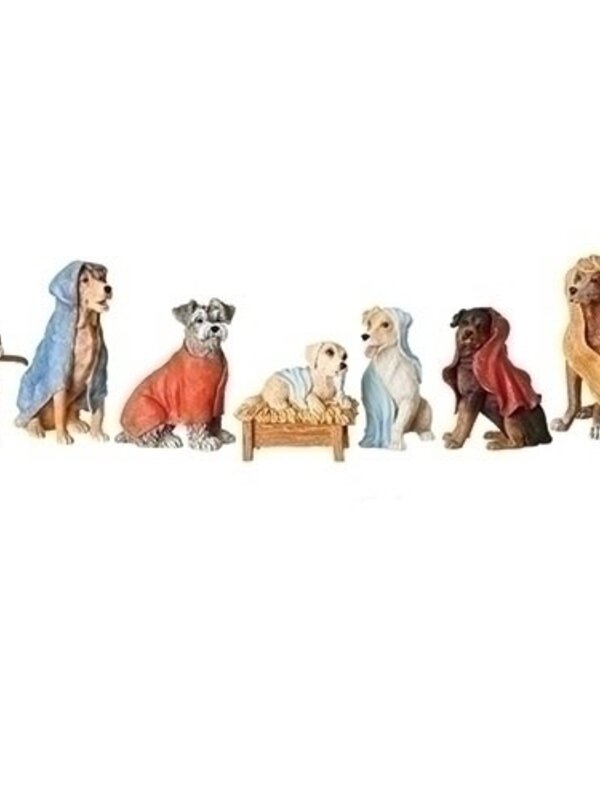 Dog Nativity 3.5", Set of 7