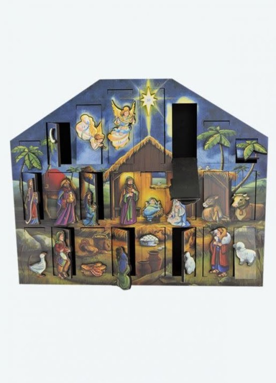 Nativity Scene Advent Calendar by Byers' Choice